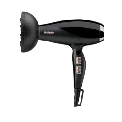 Фен BaByliss 6716DE, 2300 Вт, с ионизацией и диффузором, чёрный