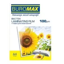 Пленка для ламинирования Buromax BM.7724 A4, глянцевая, 100 мкм, 100 шт.