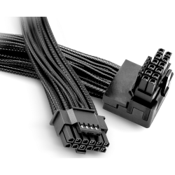 Кабель питания видеокарты be quiet! BC073 12V-2x6 / 12VHPWR 90° 600 Вт 0.7 м Черный Кабель питания видеокарты be quiet! BC073 12V-2x6 / 12VHPWR 90° 600 Вт 0.7 м Черный