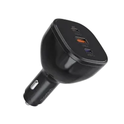 Автомобильное зарядное устройство Choetech TC0024, 165 Вт, USB-A + 2 × USB-C, чёрное