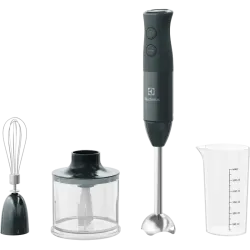 Погружной блендер Electrolux E4HB1-6GG 600 Вт с измельчителем и венчиком, чёрный