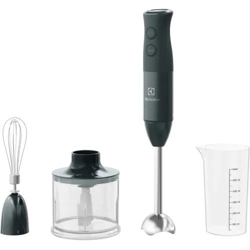 Погружной блендер Electrolux E4HB1-6GG 600 Вт с измельчителем и венчиком, чёрный Погружной блендер Electrolux E4HB1-6GG 600 Вт с измельчителем и венчиком, чёрный