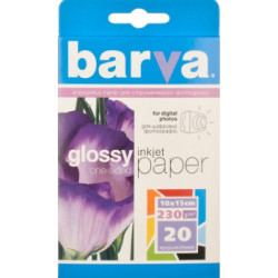 Фотобумага Barva A6, двусторонняя глянцевая, 230 г/м², 20 листов Фотобумага Barva A6, двусторонняя глянцевая, 230 г/м², 20 листов