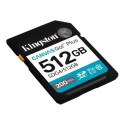Карта памяти Kingston Canvas Go Plus Gen4 512 ГБ SDXC UHS-I, 200 МБ/с Карта памяти Kingston Canvas Go Plus Gen4 512 ГБ SDXC UHS-I, 200 МБ/с