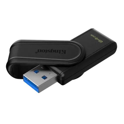 USB-флешка Kingston DataTraveler Exodia S 64 ГБ USB 3.2 Черная