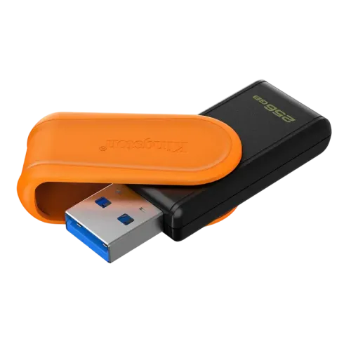USB-накопитель Kingston DataTraveler Exodia S 256 ГБ, USB 3.2, USB Type-A, черный/оранжевый
