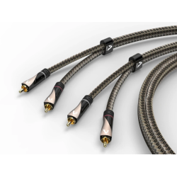 Аудиокабель Avinity 2 RCA - 2 RCA, 2 м, тканевая оплётка, позолоченные контакты