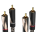 Аудиокабель Avinity 2 RCA - 2 RCA, 2 м, тканевая оплётка, позолоченные контакты