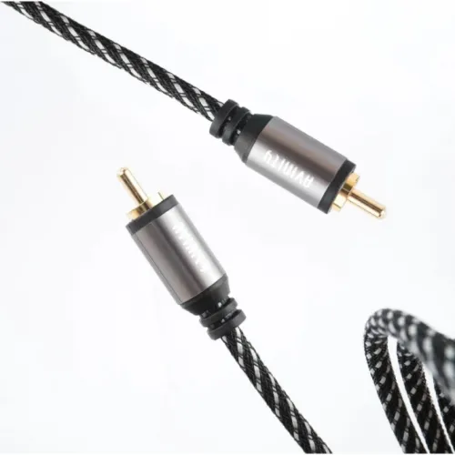 Кабель Avinity Digital RCA 1,5 м, 1RCA-1RCA, тканевая оплётка, позолоченные контакты