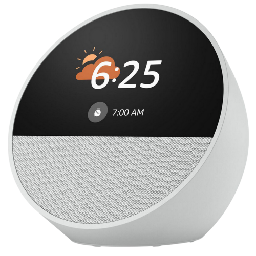 Умная колонка Amazon Echo Spot с Alexa, Glacier White, белая