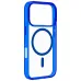 Чехол для Apple iPhone 17 Pro Cellularline Iconic Mag Case MagSafe каучук, прозрачный, синий Чехол для Apple iPhone 17 Pro Cellularline Iconic Mag Case MagSafe каучук, прозрачный, синий