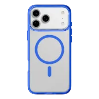 Чехол для Apple iPhone 17 Pro Cellularline Iconic Mag Case MagSafe каучук, прозрачный, синий