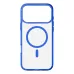 Чехол для Apple iPhone 17 Pro Max Cellularline Iconic Mag Case MagSafe каучук, прозрачный, синий