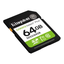 Карта памяти Kingston Canvas Select Plus Gen3 64 ГБ SDXC UHS-I, 100 МБ/с
