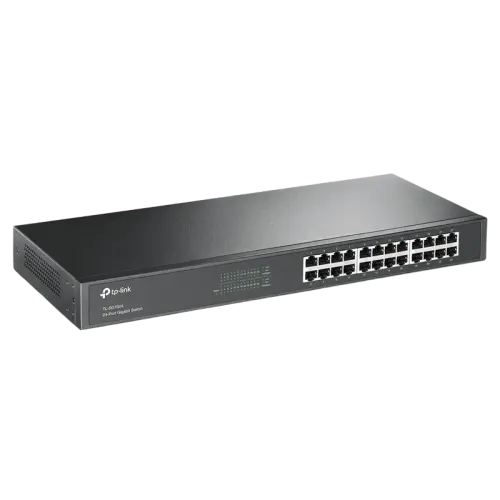 Сетевой коммутатор TP-LINK TL-SG1024, 24x Gigabit Ethernet, 1000 Мбит/с, 1U
