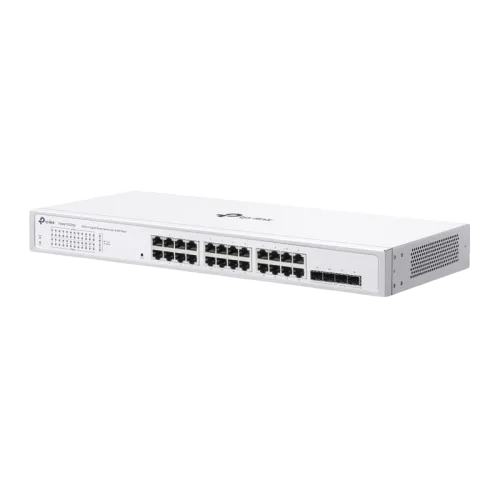 Сетевой коммутатор TP-LINK Festa FS328G, 24x Gigabit Ethernet, 4x Gigabit SFP, белый