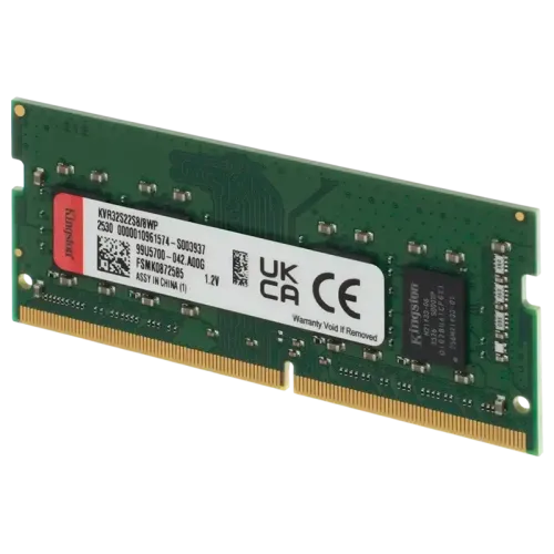 Оперативная память Kingston ValueRAM KVR32S22S8/8WP 8 ГБ DDR4 3200 МГц SO-DIMM для ноутбука Оперативная память Kingston ValueRAM KVR32S22S8/8WP 8 ГБ DDR4 3200 МГц SO-DIMM для ноутбука