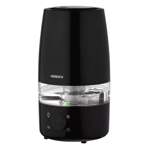 Увлажнитель воздуха Ardesto USH-H-4B, 4 л, 280 мл/ч, с гигростатом и пультом ДУ, черный Увлажнитель воздуха Ardesto USH-H-4B, 4 л, 280 мл/ч, с гигростатом и пультом ДУ, черный