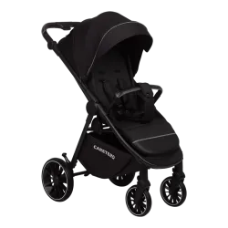 Прогулочная коляска Caretero Agil Black, от рождения до 22 кг, чёрная