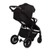 Прогулочная коляска Caretero Agil Black, от рождения до 22 кг, чёрная