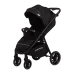 Прогулочная коляска Caretero Agil Black, от рождения до 22 кг, чёрная