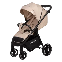 Прогулочная коляска Caretero Agil Latte, бежевая, от рождения до 22 кг