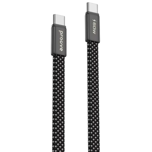 Кабель Proove AirLine USB-C - USB-C, 60 Вт, 3А, 1 м, чёрный