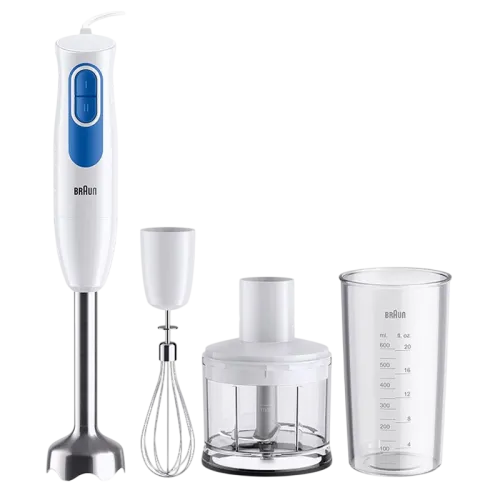 Погружной блендер Braun MQ 20236 M WH 600 Вт с венчиком и измельчителем Белый Погружной блендер Braun MQ 20236 M WH 600 Вт с венчиком и измельчителем Белый