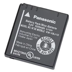 Аккумулятор Panasonic VW-VBJ10E-K для видеокамеры, 1000 мА·чvvvv Аккумулятор Panasonic VW-VBJ10E-K для видеокамеры, 1000 мА·чvvvv