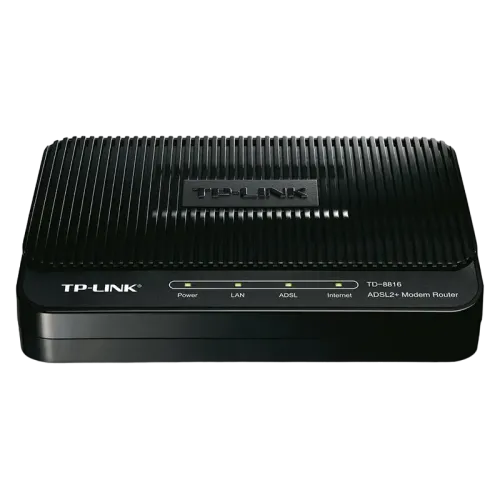 ADSL2+ модем TP-Link TD-8816 с Ethernet LAN 100 Мбит/с, черный ADSL2+ модем TP-Link TD-8816 с Ethernet LAN 100 Мбит/с, черный