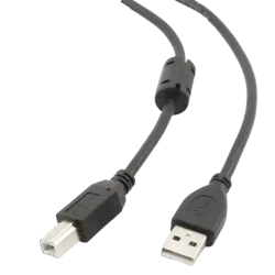 Кабель Cablexpert CCF-USB2-AMBM-10 USB 2.0 Type-A - Type-B, 3 м, черный