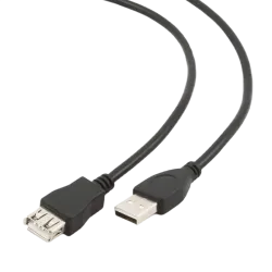 USB-удлинитель Cablexpert CCP-USB2-AMAF-10, USB 2.0 Type-A, 3 м, чёрный