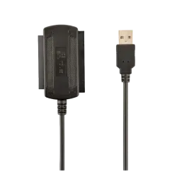 USB-адаптер Gembird AUSI01 для HDD и SSD, SATA/IDE, USB 2.0, черный