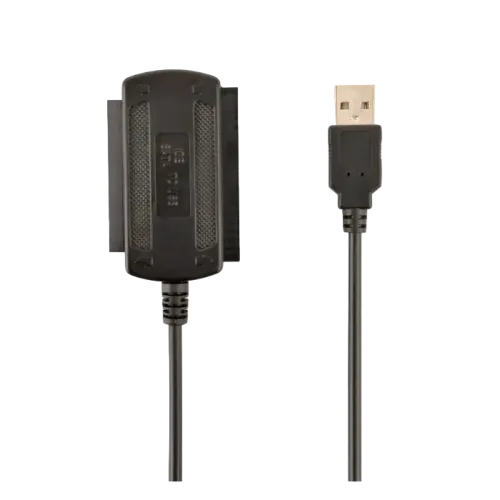 USB-адаптер Gembird AUSI01 для HDD и SSD, SATA/IDE, USB 2.0, черный USB-адаптер Gembird AUSI01 для HDD и SSD, SATA/IDE, USB 2.0, черный