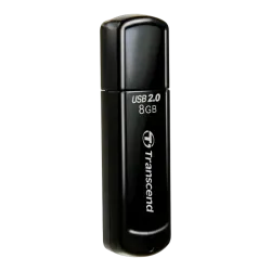USB-флешка Transcend JetFlash 350 8 ГБ USB 2.0, чёрная USB-флешка Transcend JetFlash 350 8 ГБ USB 2.0, чёрная