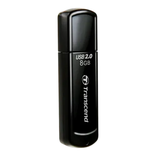 USB-флешка Transcend JetFlash 350 8 ГБ USB 2.0, чёрная