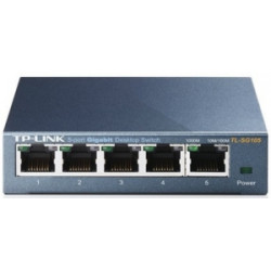 Сетевой коммутатор TP-Link TL-SG105 5x Gigabit, металлический корпус Сетевой коммутатор TP-Link TL-SG105 5x Gigabit, металлический корпус