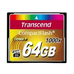 Карта памяти Transcend CompactFlash 1000 64 ГБ CF Type I, 160 МБ/с
