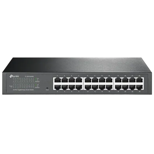 Сетевой коммутатор TP-LINK TL-SG1024DE, 24x Gigabit Ethernet, 1000 Мбит/с, 1U