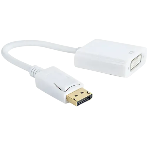 Видеоадаптер Cablexpert A-DPM-DVIF-002-W DisplayPort - DVI-I, Full HD 60 Гц, 0.1 м, белый Видеоадаптер Cablexpert A-DPM-DVIF-002-W DisplayPort - DVI-I, Full HD 60 Гц, 0.1 м, белый