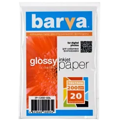 Фотобумага Barva Everyday Glossy A4 200 г/м², глянцевая, белая, 20 листов