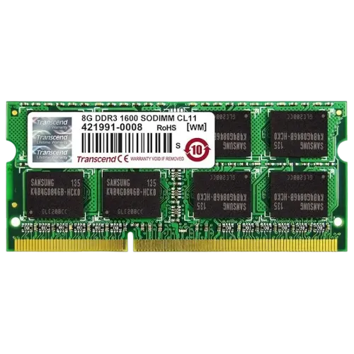 Оперативная память Transcend TS1GSK64V6H 8 ГБ DDR3 1600 МГц SO-DIMM для ноутбука