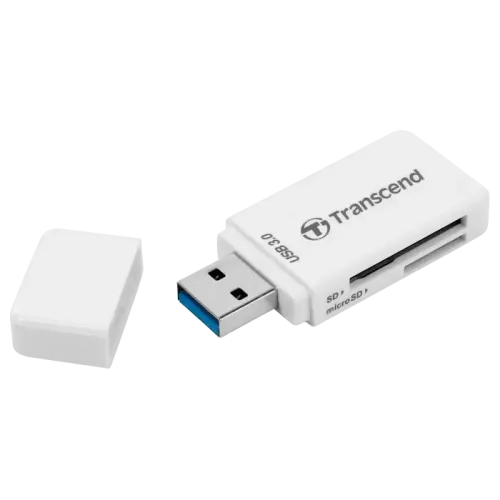 Картридер Transcend TS-RDF5 SD и microSD USB Type-A, белый