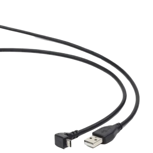 Кабель Cablexpert CCP-mUSB2-AMBM90-6 USB-A - micro-USB, угловой, 1.8 м, черный