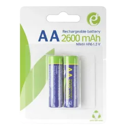 Аккумуляторные батарейки Energenie EG-BA-AA26-01 AA, Ni-MH, 2600 мАч, 2 шт.