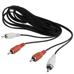Аудиокабель Cablexpert CCA-2R2R-6, 2 RCA - 2 RCA, 1.8 м, чёрный Аудиокабель Cablexpert CCA-2R2R-6, 2 RCA - 2 RCA, 1.8 м, чёрный