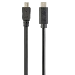 Кабель Cablexpert CCP-USB2-mBMCM-1M Micro-USB - USB-C, 1 м, 3А, чёрный