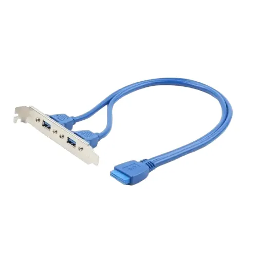 Планка расширения Cablexpert CC-USB3-RECEPTACLE, 2x USB 3.0, 20-pin, 45 см