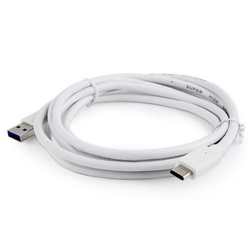 Кабель USB-C / USB 3.0 Cablexpert AM/CM, 1,8 м, белый Кабель USB-C / USB 3.0 Cablexpert AM/CM, 1,8 м, белый