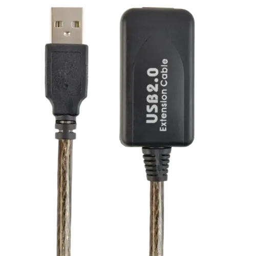 Активный USB-удлинитель Cablexpert UAE-01-5M, USB 2.0, 5 м, чёрный
